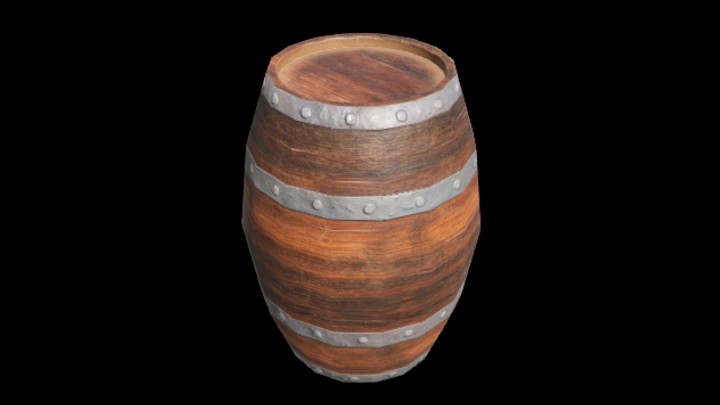 UE项目资源_模型资源_木桶097