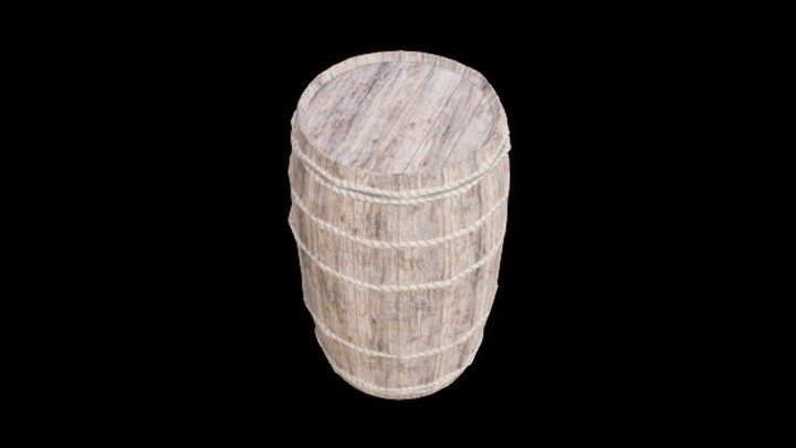 UE项目资源_模型资源_木桶108