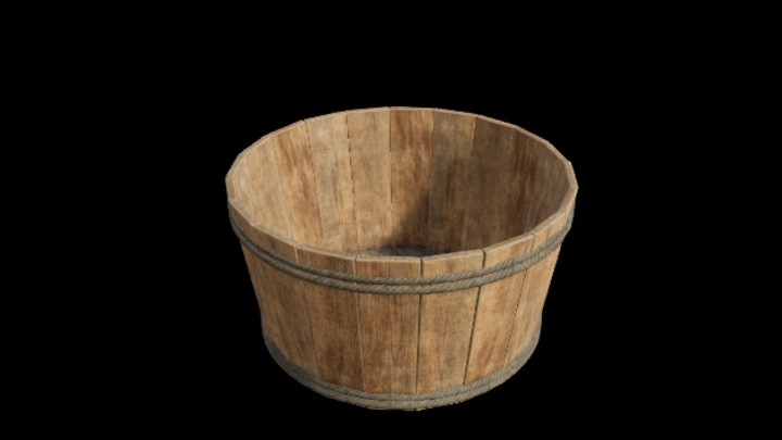 UE项目资源_模型资源_木盆010