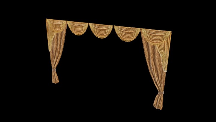 UE项目资源_模型资源_窗帘085