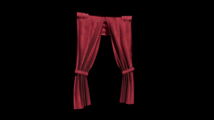 UE项目资源_模型资源_窗帘090