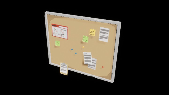 UE项目资源_模型资源_软木板001