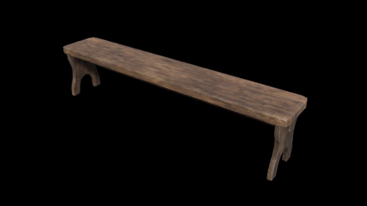 UE项目资源_模型资源_长凳009