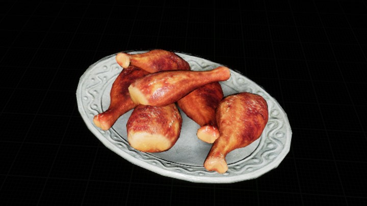 UE项目资源_模型资源_鸡腿002