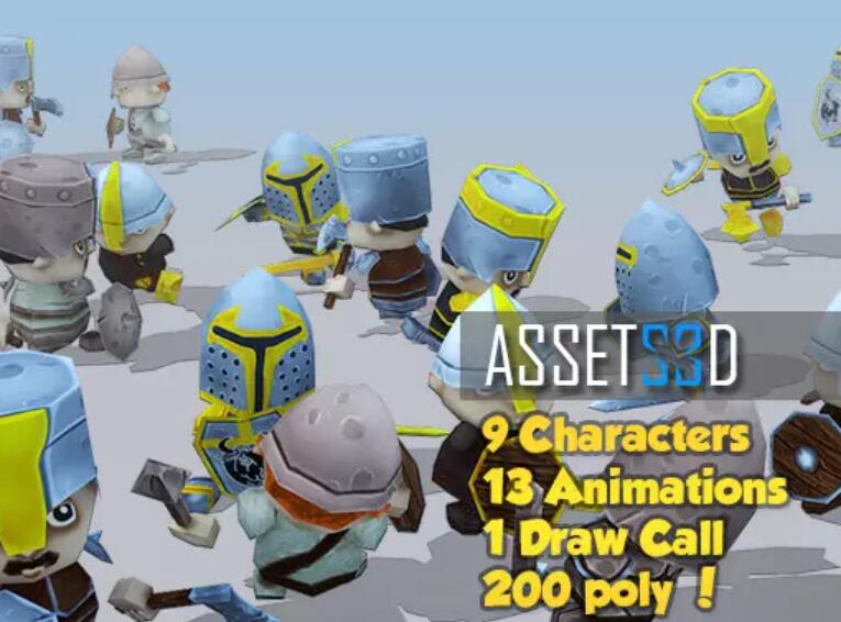 9 Animated Warriors卡通剑客