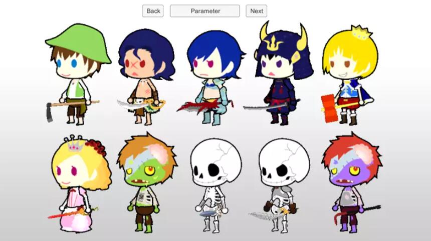 ALL 2.5D 84 type character pack v1.0平面角色合集