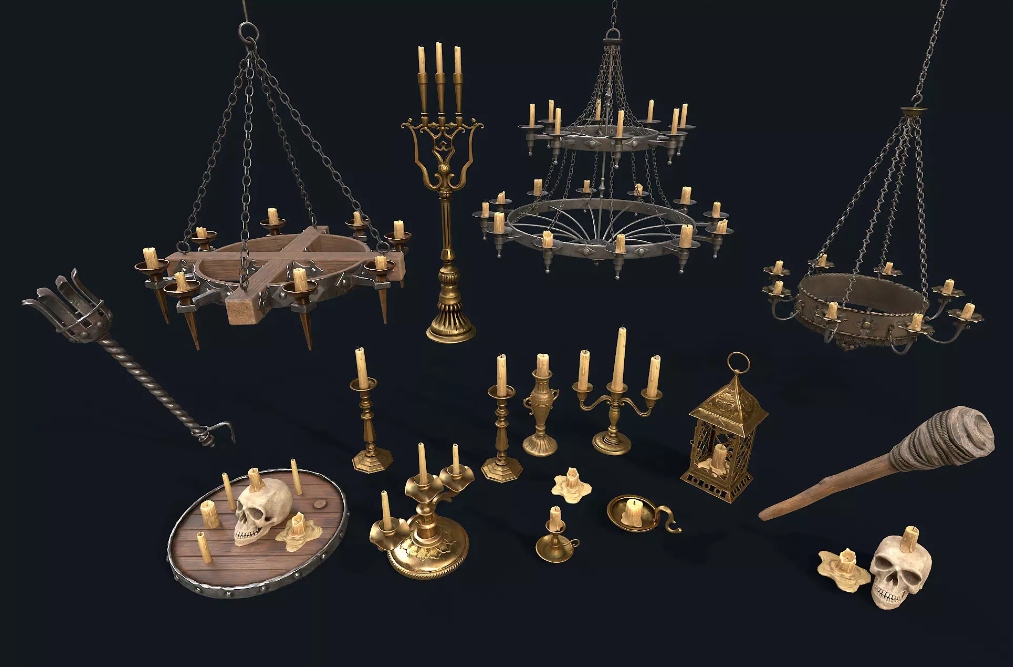 Medieval Light sources中世纪灯盏