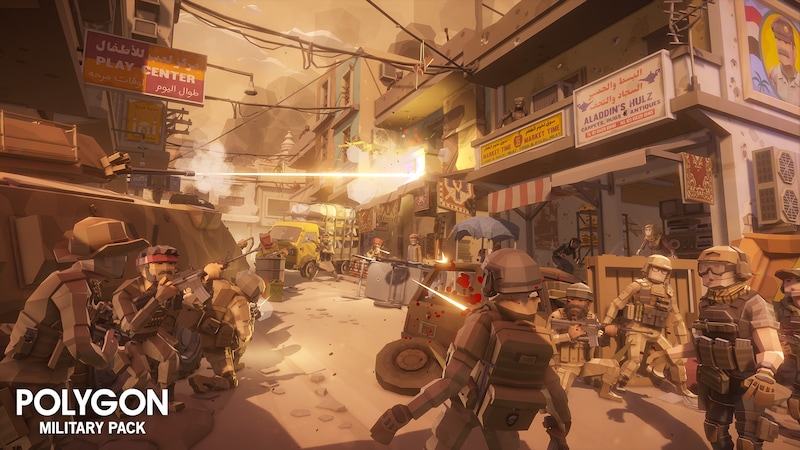 POLYGON Military Pack军事人物角色汽车道具