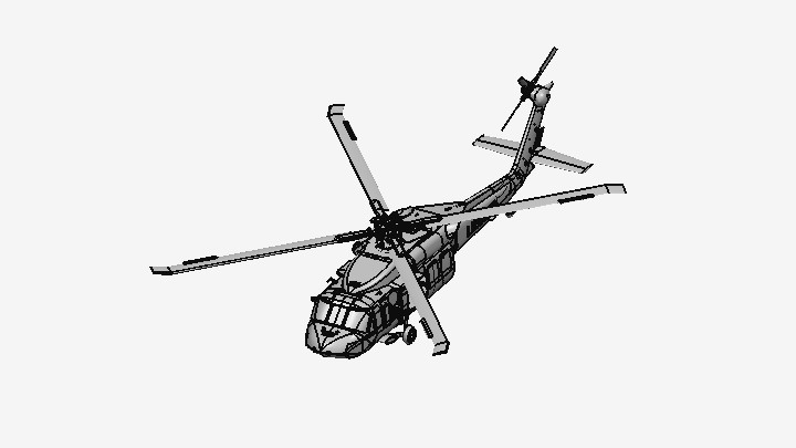 STEP_黑鹰直升机001