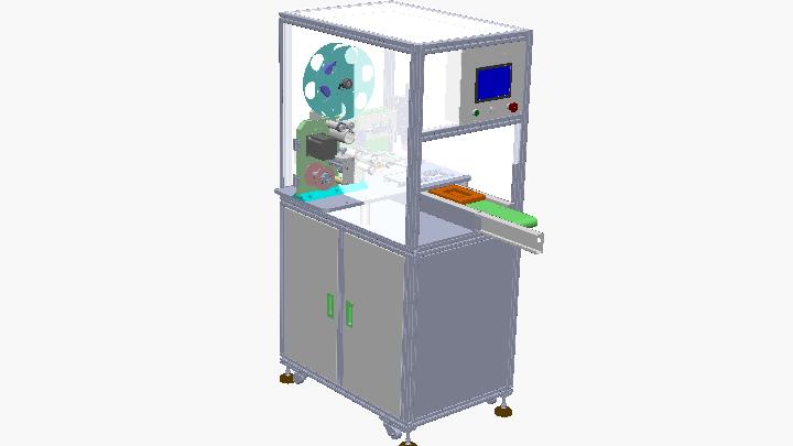 SW_手机电池盖贴标机（也可适用于PCB板条码贴装）001