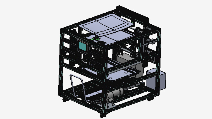 SW_汽车玻璃延时料架设备001