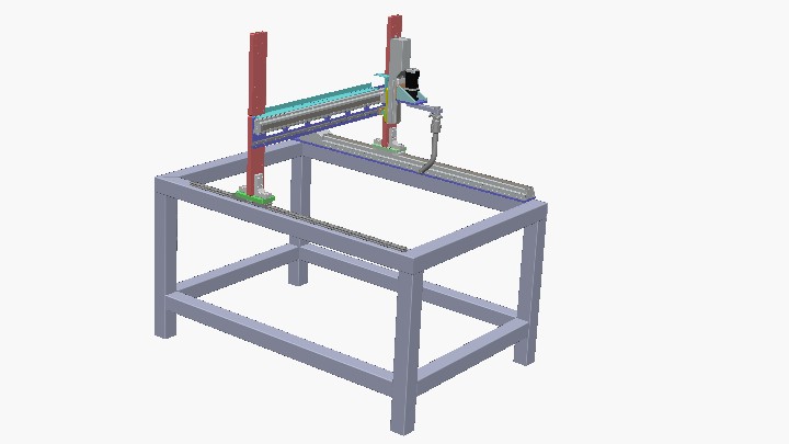 SW_高架龙门式轴焊接机器人001
