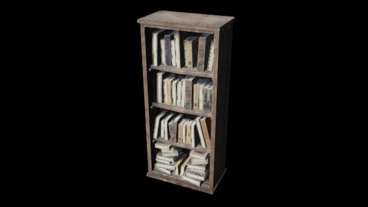 UE项目资源_模型资源_书柜013