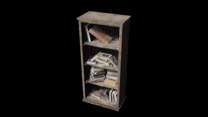 UE项目资源_模型资源_书柜014