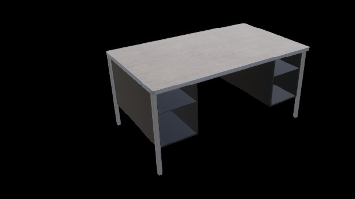 UE项目资源_模型资源_办公桌004