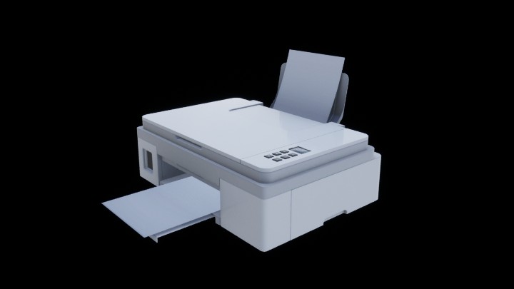 UE项目资源_模型资源_打印机012