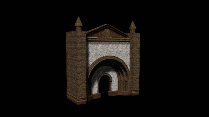 UE项目资源_模型资源_教堂门口001