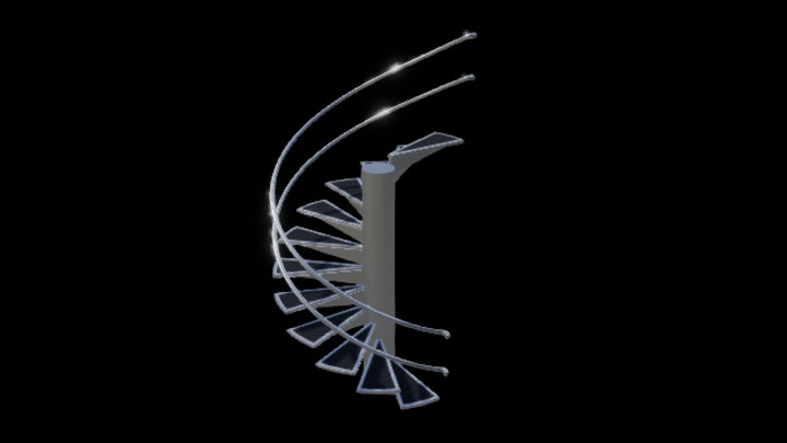 UE项目资源_模型资源_旋转楼梯002
