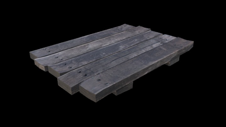 UE项目资源_模型资源_木桌004