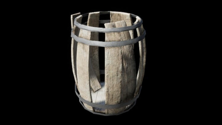 UE项目资源_模型资源_木桶125