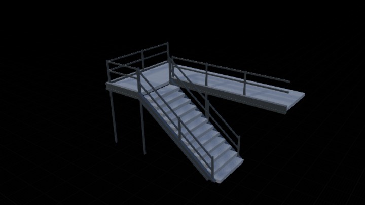 UE项目资源_模型资源_楼梯架001