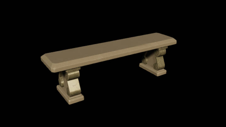 UE项目资源_模型资源_石凳008