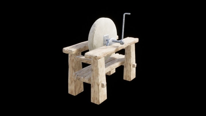 UE项目资源_模型资源_石磨002