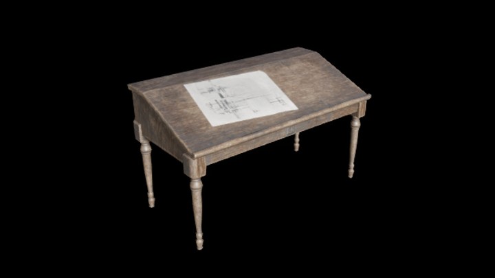 UE项目资源_模型资源_讲台003