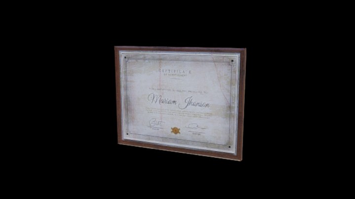 UE项目资源_模型资源_证书006