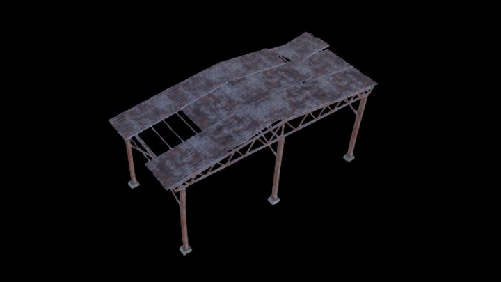 UE项目资源_模型资源_铁棚003