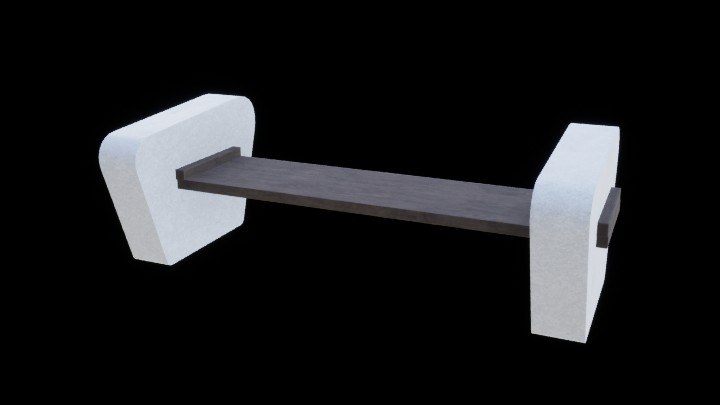 UE项目资源_模型资源_长凳019