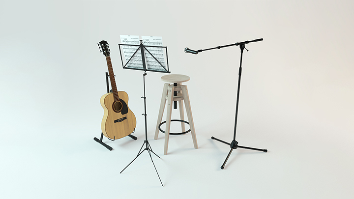 渲染模型_乐器005