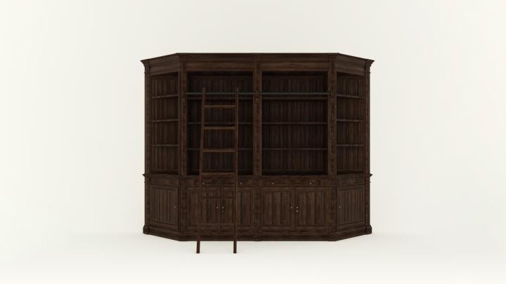 渲染模型_书柜001