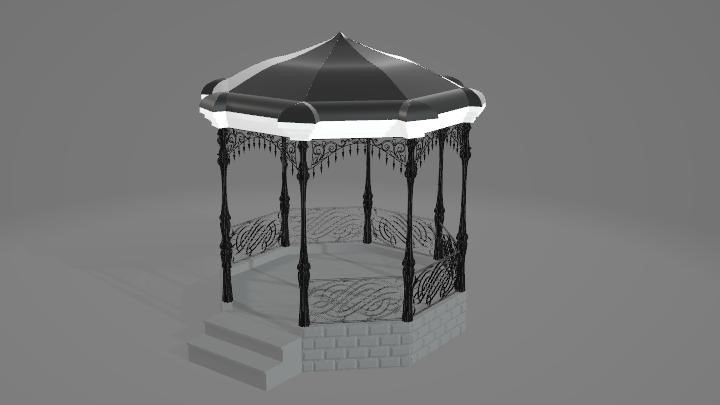 渲染模型_亭子001
