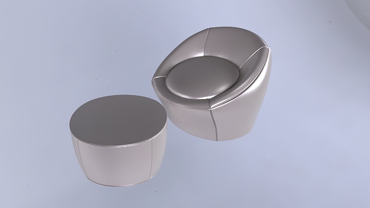 渲染模型_休闲椅002