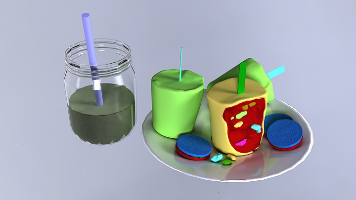 渲染模型_冰淇淋001
