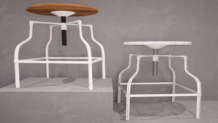 渲染模型_凳子088