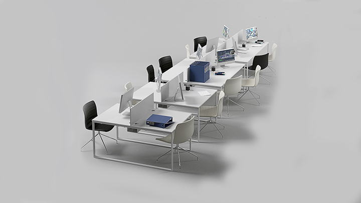 渲染模型_办公桌006