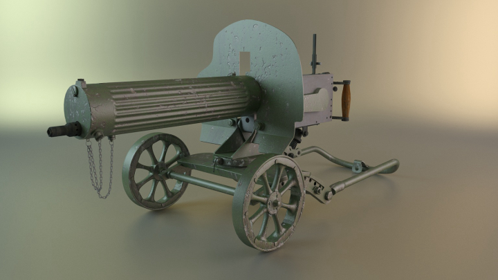 渲染模型_加特林001