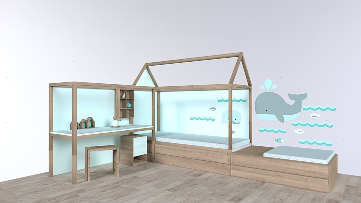 渲染模型_卧室002