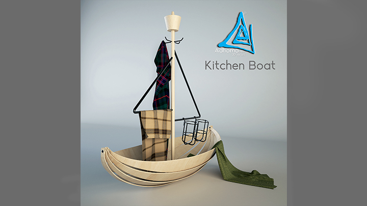 渲染模型_厨房挂钩001