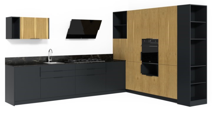 渲染模型_厨房组合001