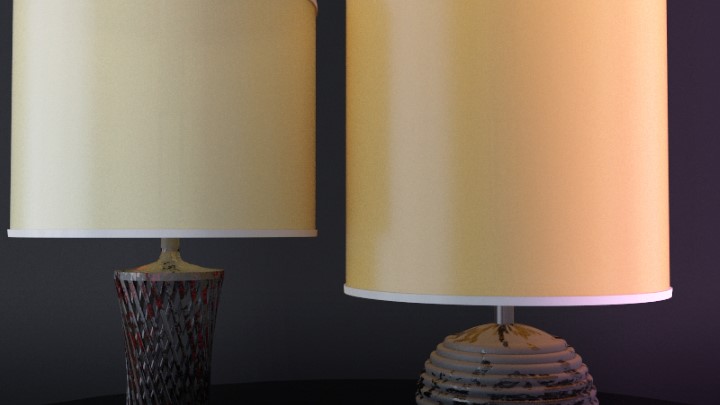 渲染模型_台灯023