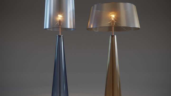 渲染模型_台灯095