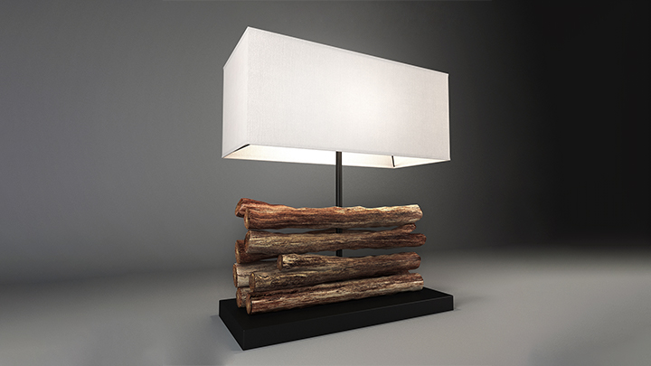 渲染模型_台灯124