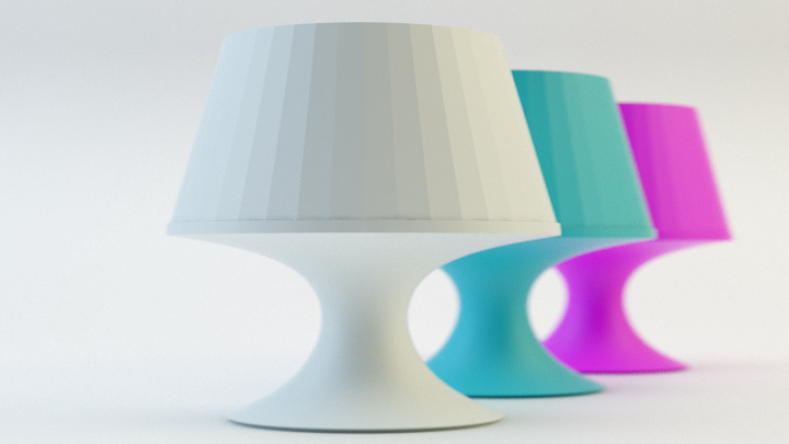 渲染模型_台灯160