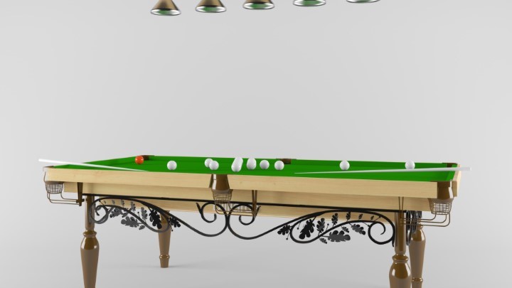 渲染模型_台球桌002