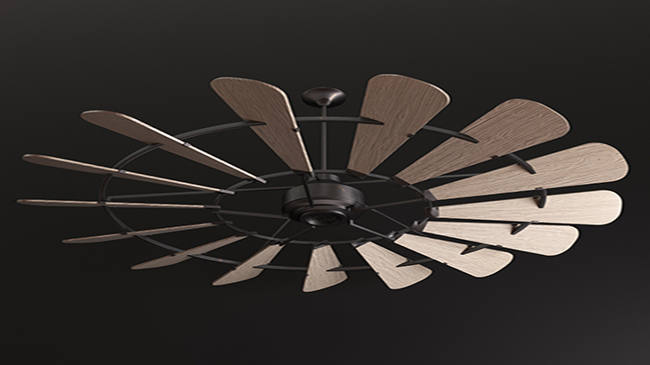 渲染模型_吊扇008