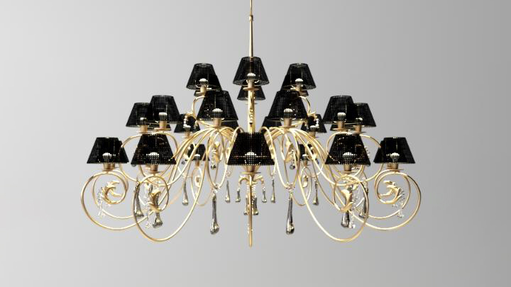 渲染模型_吊灯001