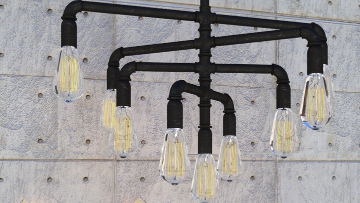 渲染模型_吊灯040